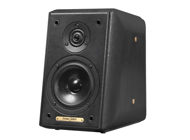 Sonus Faber Toy, høyttaler, barred skinn bokhylle/stativhøyttaler, sort, par 